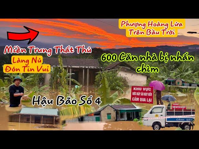 Miền Trung Thất Thủ hơn 600 căn nhà lũ nhấn chìm hậu bão số 4