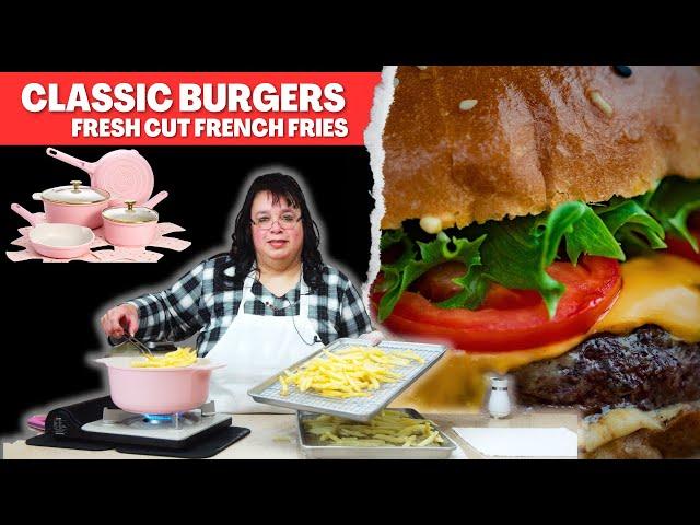 Classic Burgers and Fresh Cut French Fries | Paris Hilton's Cookware