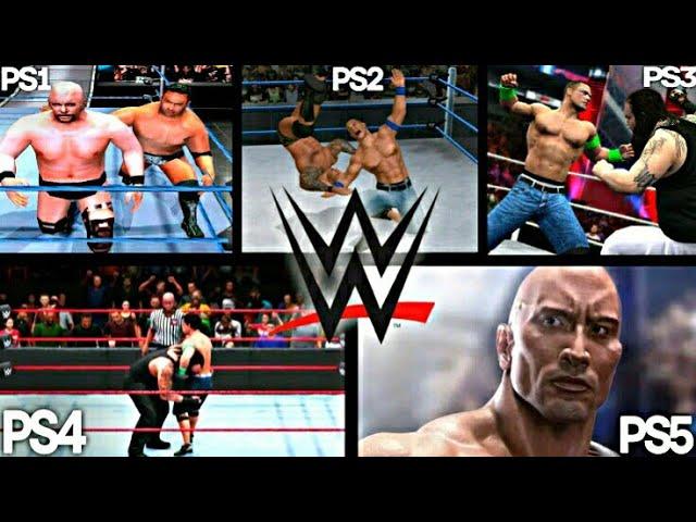 WWE PS1 VS PS2 VS PS3 VS PS4 VS PS5