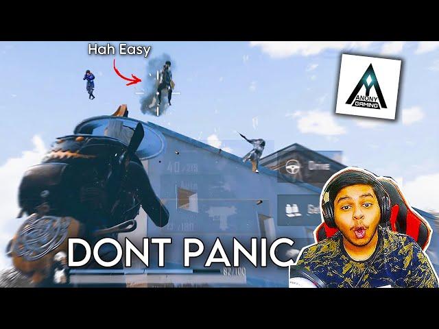 WORLD's RANK 1 Android to iPhone 1vs4 Panic Clutch Anony Gaming BEST Moments in PUBG Mobile