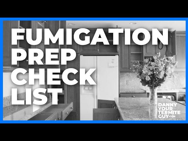 Fumigation Prep Checklist