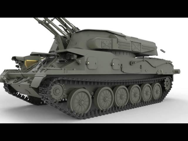 MENG TS-023 Russian ZSU-23-4 Shilka Self-propelled Anti-aircraft Gun Announcement Video