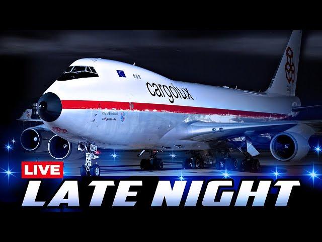 LIVELATE NIGHT AIRPORT ACTION at CHICAGO O'HARE | SIGHTS and SOUNDS of PURE AVIATION | ORD PLANES