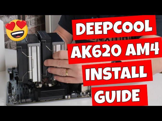 How To Install Deepcool AK620 CPU Cooler AMD AM4 Platform