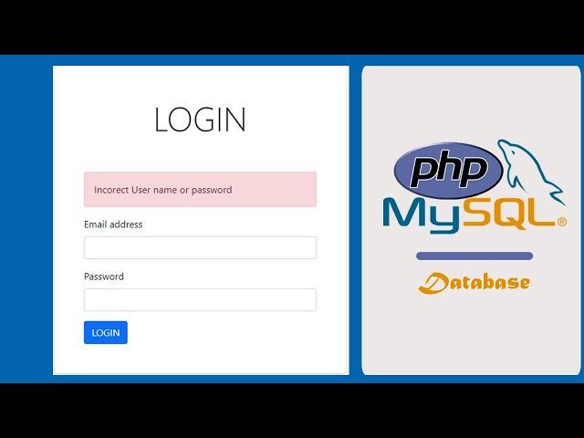 Secure Login system using PHP with MYSQL database