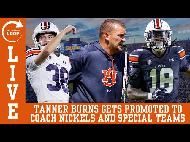 The College Loop (LIVE) | Tanner Burns gets promoted by Hugh Freeze to coach Nickels & Special Teams