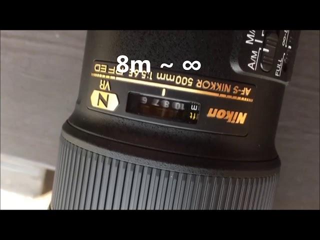 AF-S 500mm F5.6 pf Focusing Speed Test