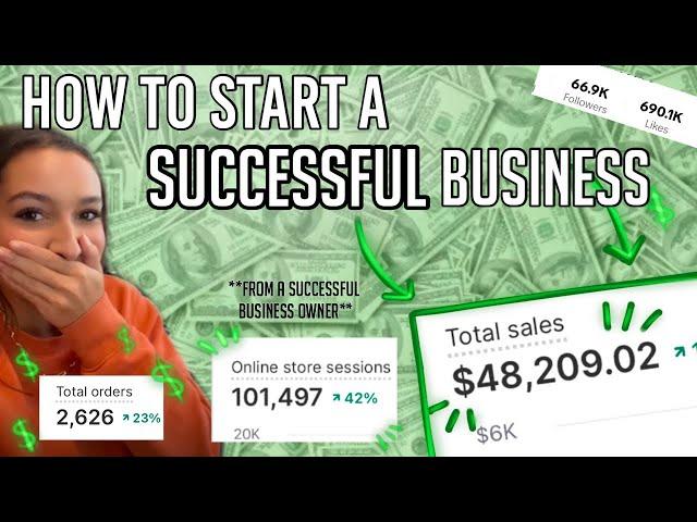 How to start a SUCCESFUL Online Business -from a successful business owner // HOW TO GROW A BUSINESS