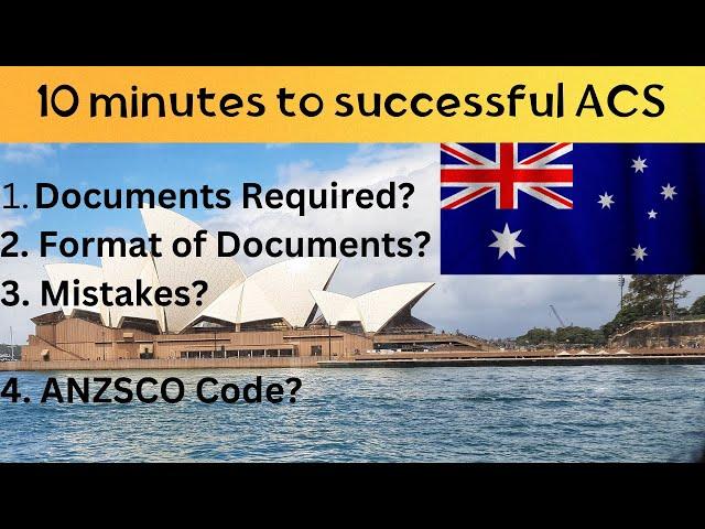 ACS Skill Assessment || 1st step to Australian PR || Skill Assessment through ACS