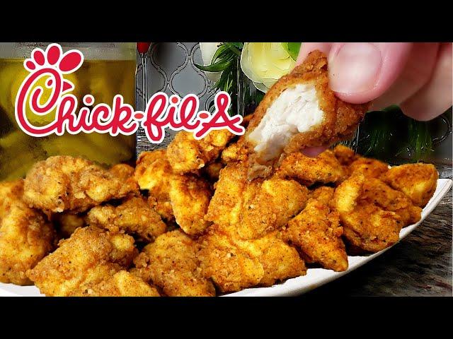 CHICK FIL A NUGGETS | Homemade Chick-Fil-A Nuggets Recipe | Copycat Recipe