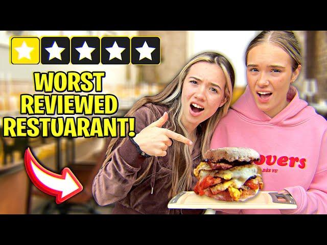 EATING at the WORST REVIEWED RESTAURANT in our CITY! 