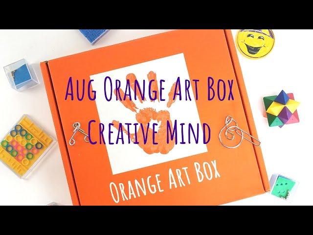 Orange Art Box - August Creative Mind Box - Kids Arts and Crafts