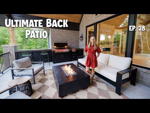 Creating the ULTIMATE BACK PATIO | Building a House Ep. 28