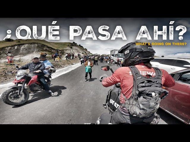 I find ROADS CUT OFF in ECUADOR due to something UNEXPECTED E03 AROUND THE WORLD MOTORCYCLE SINEWAN