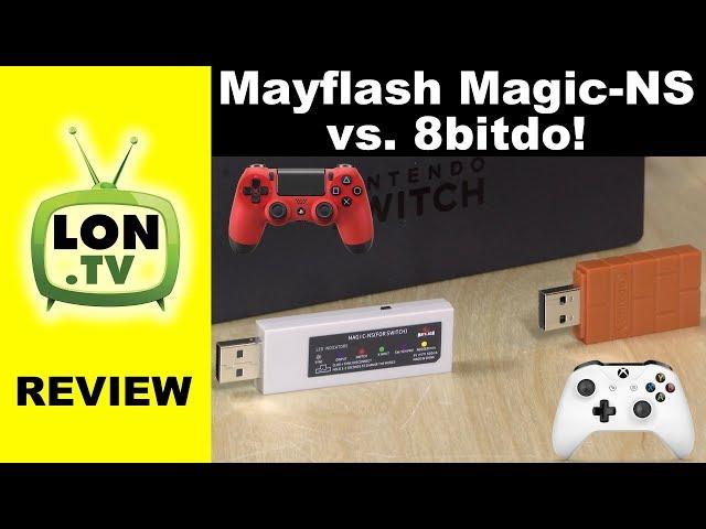 Mayflash Magic-NS vs. 8bitdo Wireless Bluetooth Adapter : PS4 / Xbox Controllers on Switch, Pi, PC