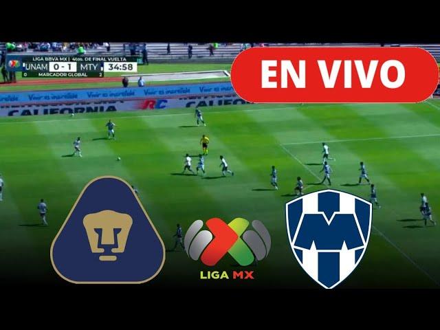 EN VIVO | PUMAS VS RAYADOS | CUARTOS DE FINAL VUELTA - LIGA MX APERTURA 2024