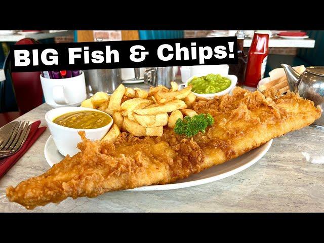 Trying UK's Biggest Fish and Chips!