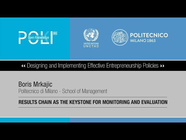 Results chain as the keystone for monitoring and evaluation (Boris Mrkajic)