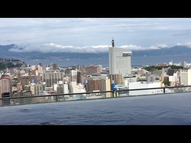 Spa Onsen above Oita city Japan