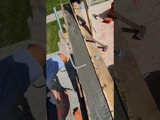 Installation of anchor bolt for securing the wall plate
