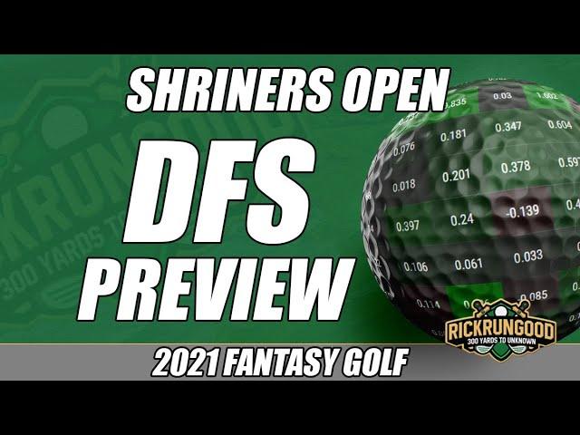 2021 Shriners Children's Open | DFS Preview & Picks, Sleepers, Fades - Fantasy Golf & DraftKings