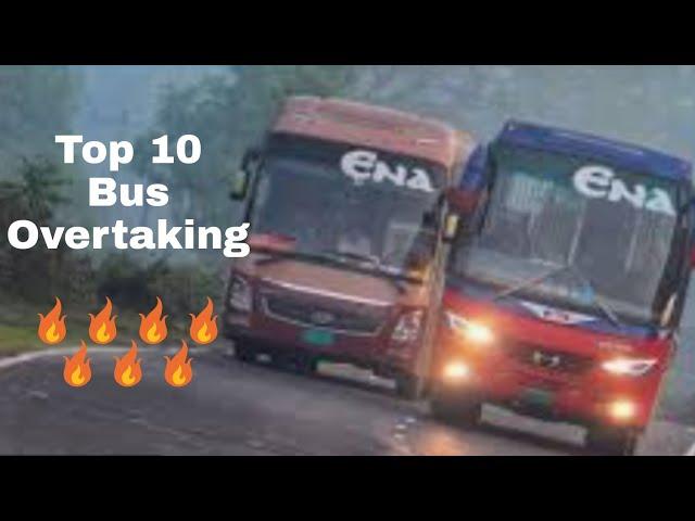 Top 13 Dangerous Bus Overtaking || By BD Bus Vlogger