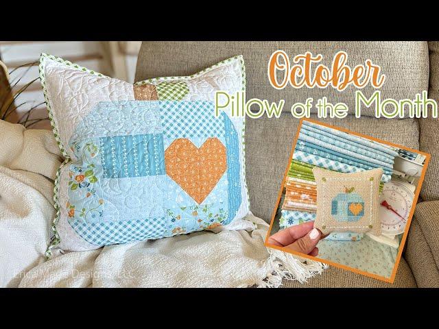 October Quilty and Stitchy Pillow of the Month (Beginner Friendly!)