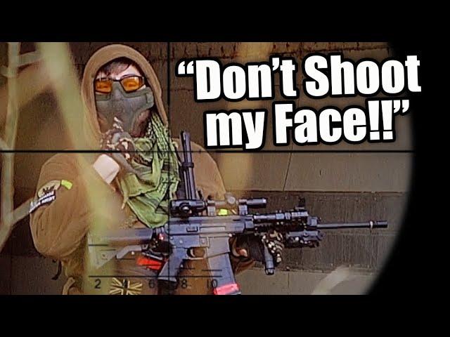 Airsofter gets ANGRY about Invisible Ghillie Sniper..