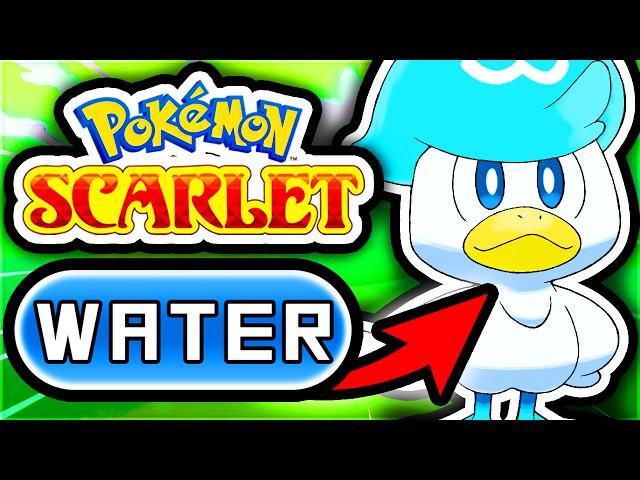 Can You Beat Pokémon Scarlet Using ONLY WATER TYPES?