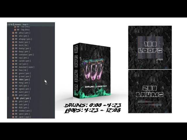 (300 LOOPS/DRUMS) THE SLIME SAUCE VOL. 1 | Lil Baby, Pop Smoke DRUM / LOOP Kit 2024