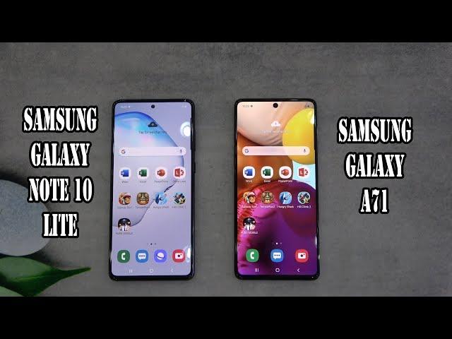 Samsung Galaxy Note 10 Lite vs Samsung Galaxy A71 | SpeedTest and Camera comparison