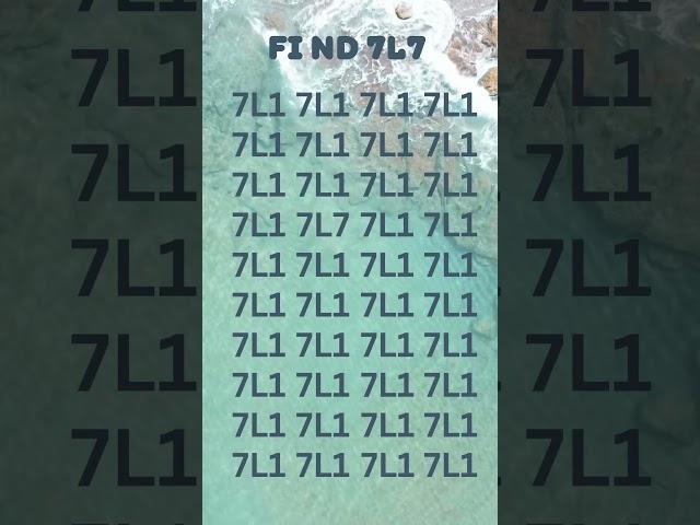 7L7 #game #puzzle #mathtricks #viralvideo #fyp #iqtest #gk #focus #brainrot