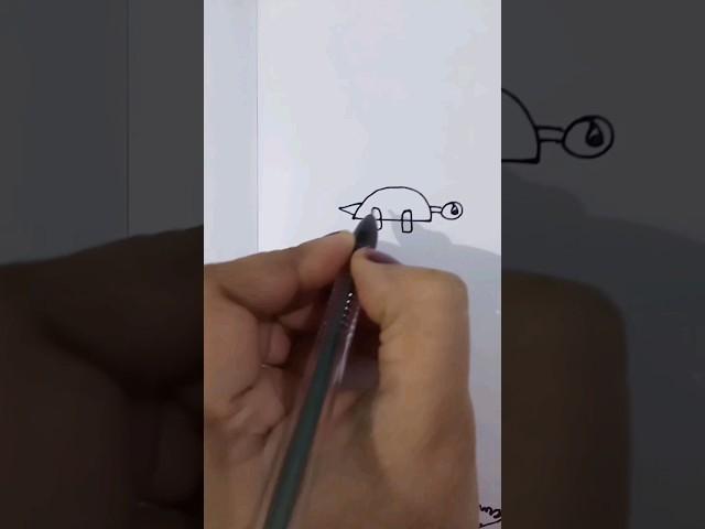 How to draw easy a turtle  for kids #viralvideo #shortsvideo #shorts