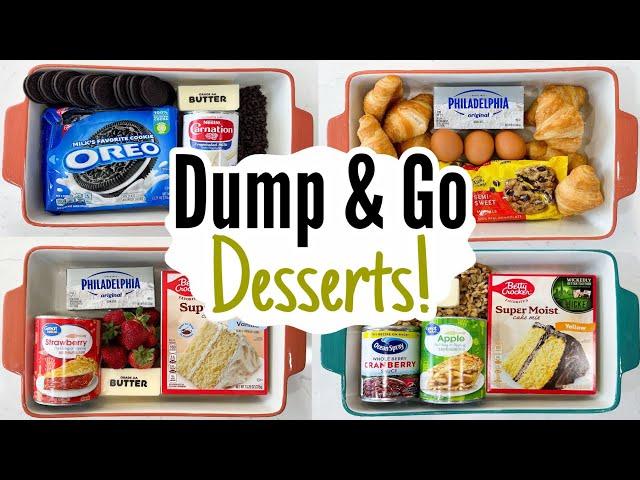 TASTY DUMP CAKE RECIPES | The EASIEST Desserts Ever | Winter Holiday Recipes | Julia Pacheco