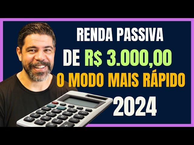 COMO RECEBER RENDA MENSAL DE R$ 3 MIL REAIS  DE RENDIMENTO TODOS OS MESES, O JEITO MAIS RÁPIDO.