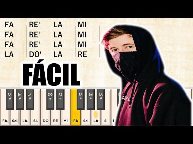 COMO TOCAR Faded   ( Alan Walker ) [ TUTORIAL con NOTAS para piano y melódica ] Fácil