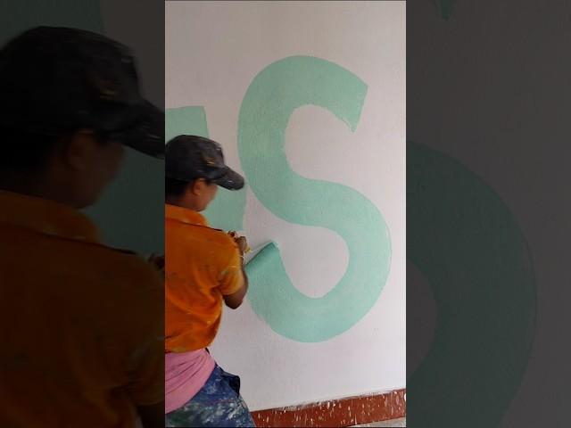 Soumya.srikant.sanatan paining  work || Berger paints interior wall light colour shade || #shorts