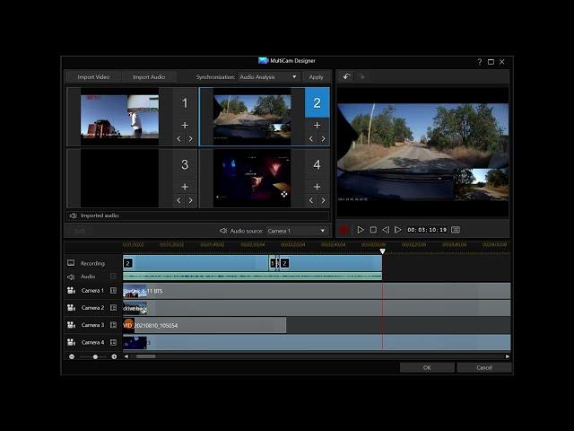 How to skip ahead in PowerDirector's Multi-Cam Designer