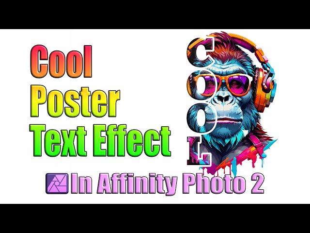 Cool Poster Text Effect in Affinity Photo 2