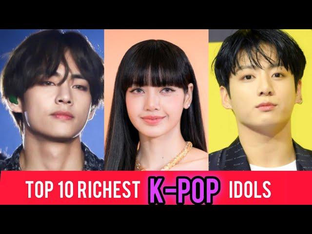 Lists Of Top 10 Richest K-pop Idols 2024 | #kpop #jungkook #bts #balckpink