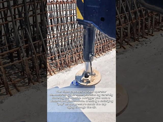 Crane Operator's Playtime: Watch How Heavy Metal Meets Precision Bottle-Flipping!