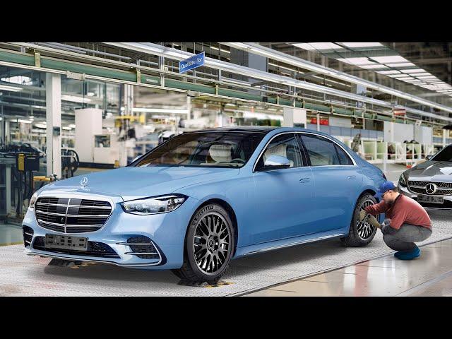 Tour of Giant Factory Producing the Luxurious Mercedes S Class - Production Line