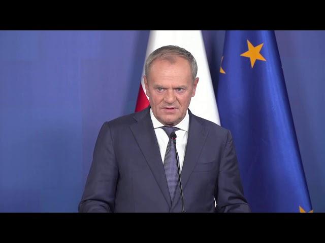 Konferencja prasowa Premiera Donalda Tuska w Brukseli