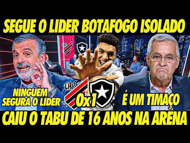 "VITÓRIA GIGANTE" SEGUE o LÍDER! BOTAFOGO VENCE e DEIXA MÍDIA PAULISTA ENCANTADA! "CAIU o TABU"