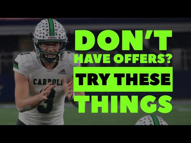 3 Things to Do if You Don’t Have Football Scholarship Offers