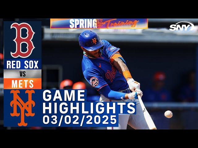 Mets vs Red Sox (3/2/25) | Jose Siri, Brett Baty | Mets Highlights | SNY