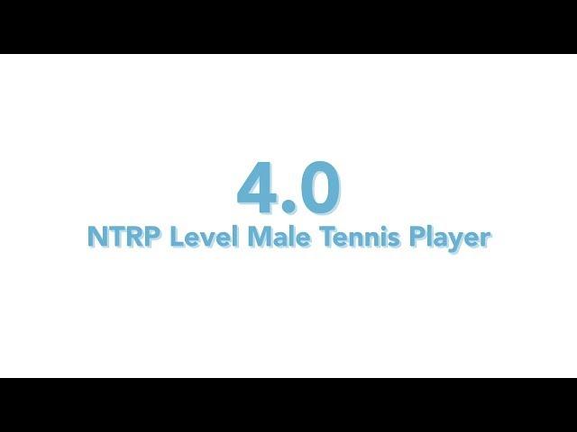 USTA National Tennis Rating Program: 4.0 NTRP level - Male tennis player