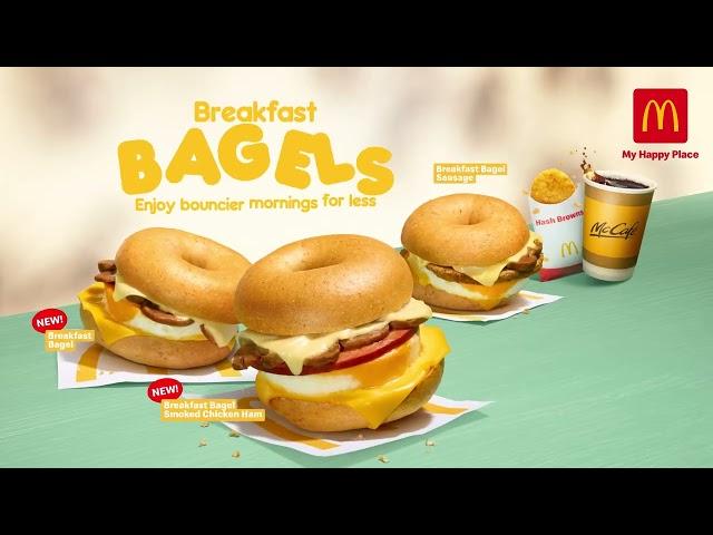 Our Breakfast Bagels are back!