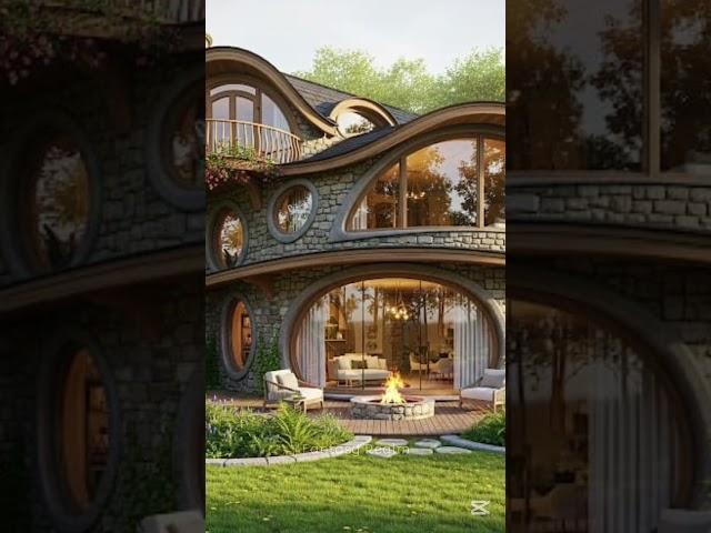 Unique House #home #stone #cottage #unique #architecturedesign #shorts