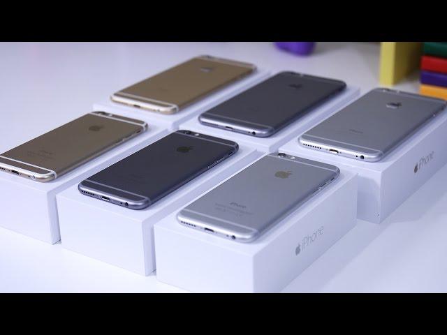 Ultimate iPhone 6 vs iPhone 6 Plus Unboxing: White (Silver) vs Black (Space Grey) vs Gold!